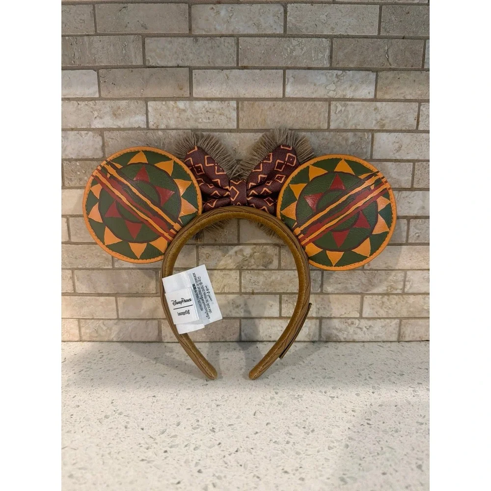 AUTHENTIC! Disney Parks Animal Kingdom Lodge Resort Ears Headband Loungefly